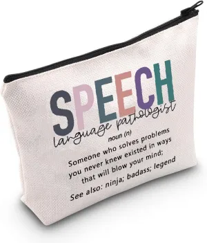 POFULL Speech Language Pathologist Gifts Speech Therapy SLP Cosmetic Bag SLP Grad Gift (Speech Language Pathologist Cosmetic Bag)