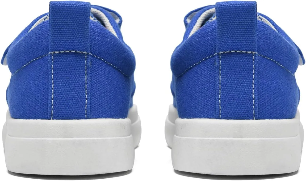 rosyclo Canvas Sneakers for Boys and Girls, Toddler Kids Walking Shoes Lightweight Breathable Non-Slip Soft Adjustable Strap Baby Boy Girl Outdoor Casual Tennis Shoe for Little Big Kid