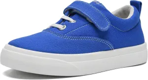 rosyclo Canvas Sneakers for Boys and Girls, Toddler Kids Walking Shoes Lightweight Breathable Non-Slip Soft Adjustable Strap Baby Boy Girl Outdoor Casual Tennis Shoe for Little Big Kid