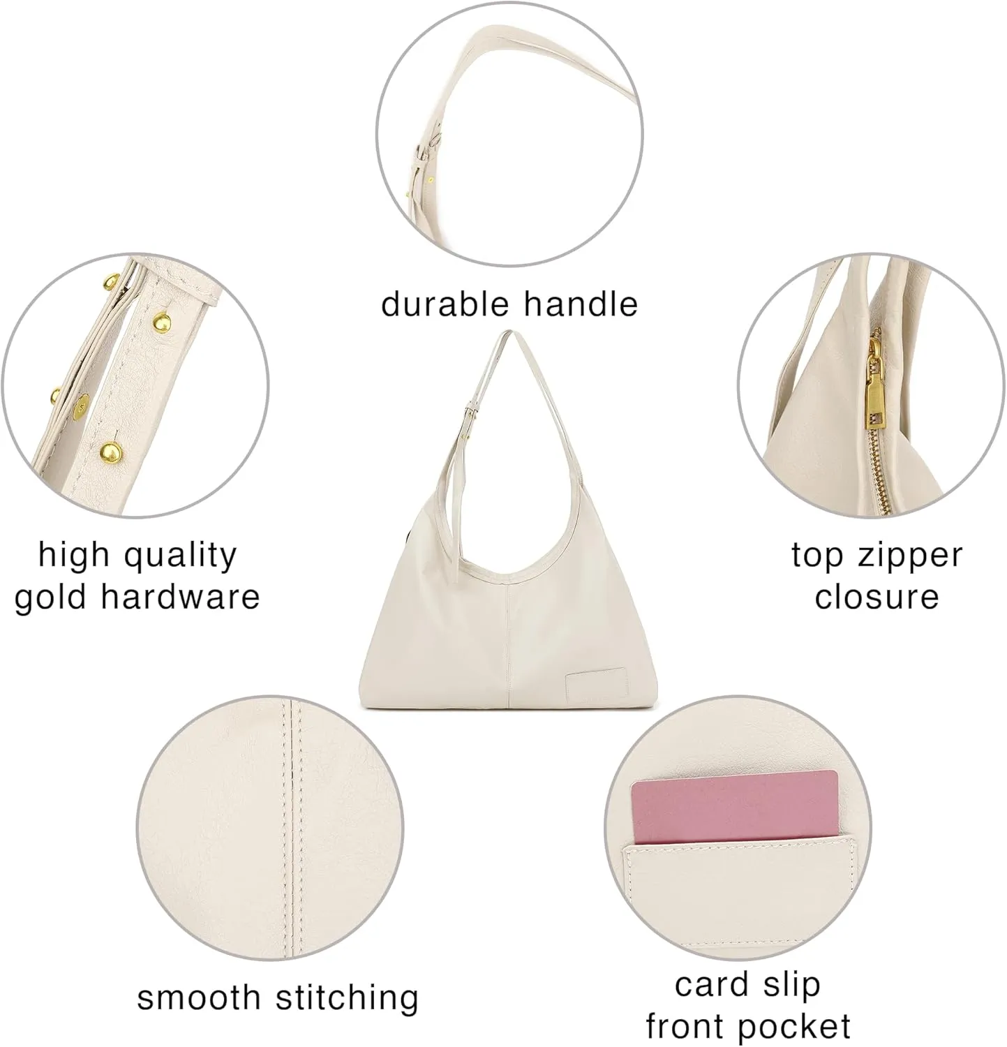 Scarleton Women's Faux Leather Purses and Handbags, Shoulder Bag, Top Handle Satchel, Hobo Bag with Pouch, H1035