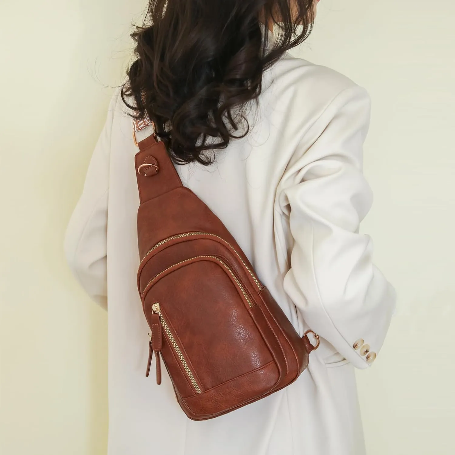 Seoky Rop Crossbody Bag for Women Small Sling Bag Leather Shoulder Cross Body Bag for Travel