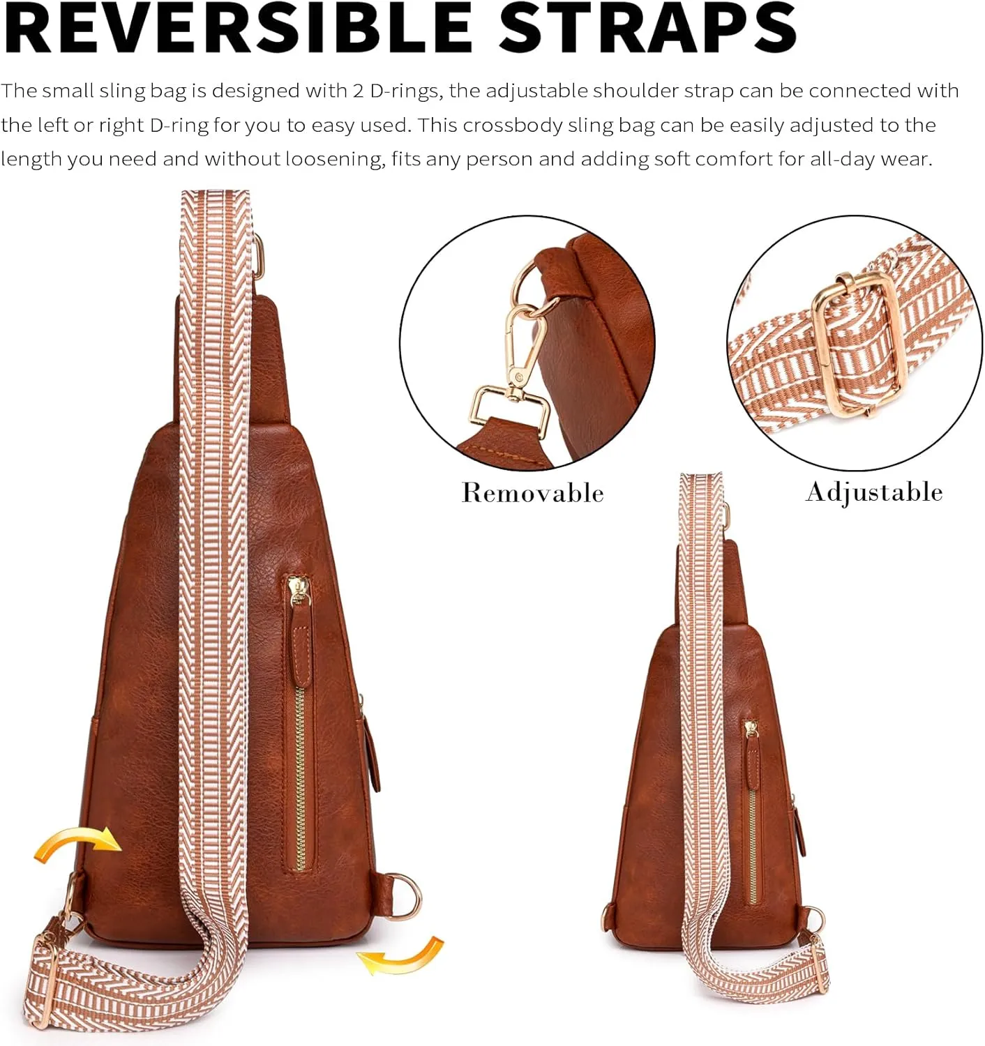 Seoky Rop Crossbody Bag for Women Small Sling Bag Leather Shoulder Cross Body Bag for Travel