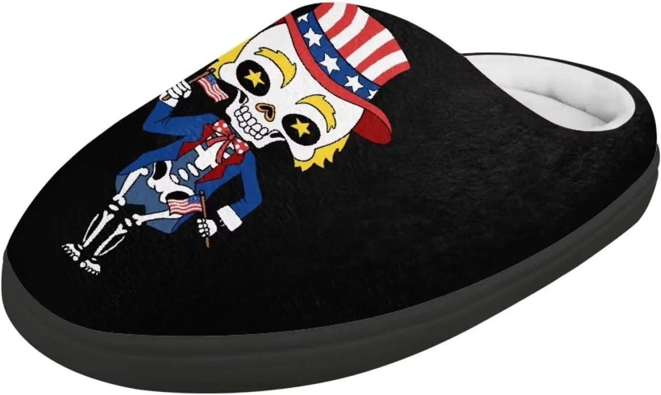 Slippers for Kids, Fluffy Slippers for Winter, Closed Toe Scuff Slippers with Non-Slip Rubber Sole