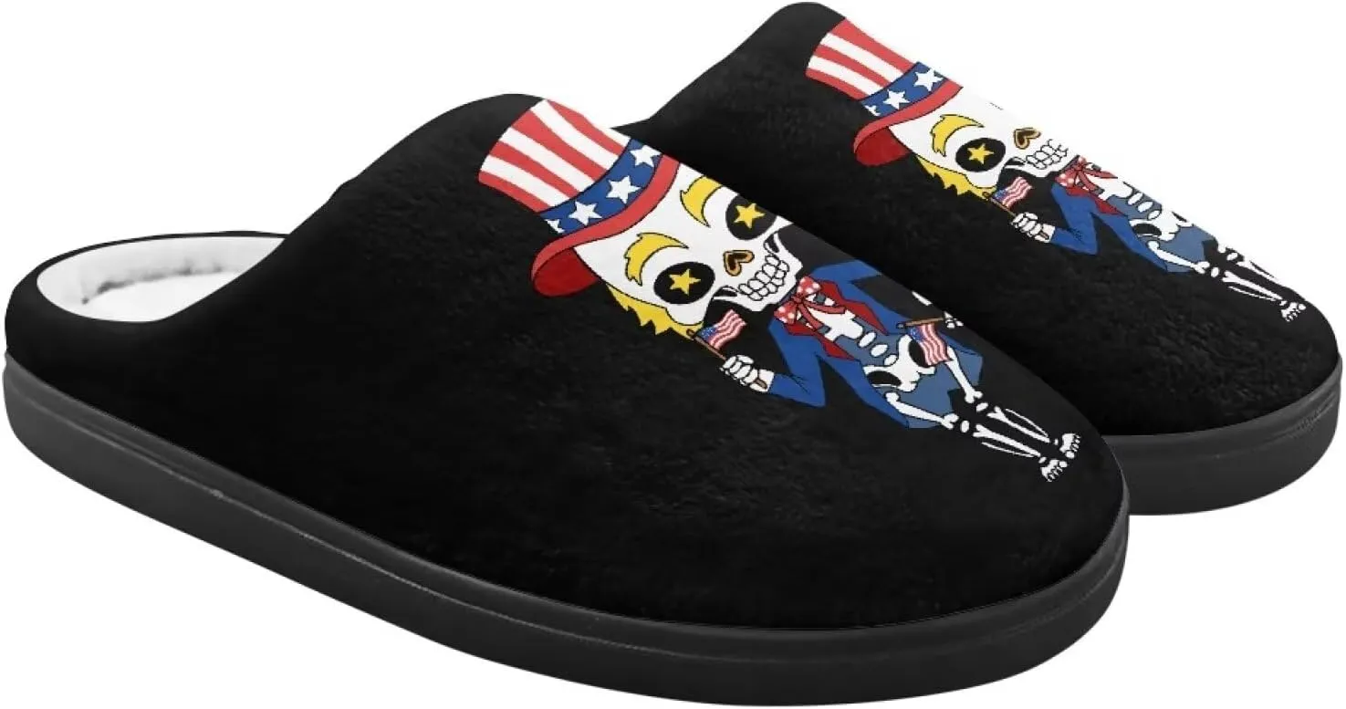 Slippers for Kids, Fluffy Slippers for Winter, Closed Toe Scuff Slippers with Non-Slip Rubber Sole