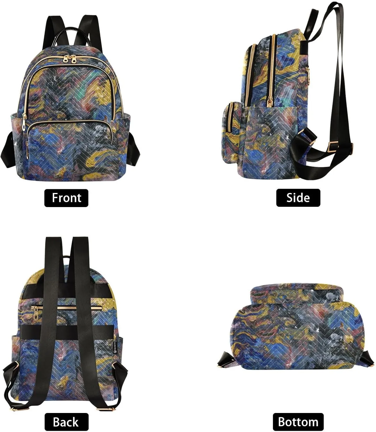 Small Backpack for Women Quilted Backpack Fashion Shoulder Bag Casual Daypack with Leather Carrying Handle
