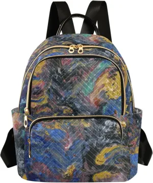 Small Backpack for Women Quilted Backpack Fashion Shoulder Bag Casual Daypack with Leather Carrying Handle