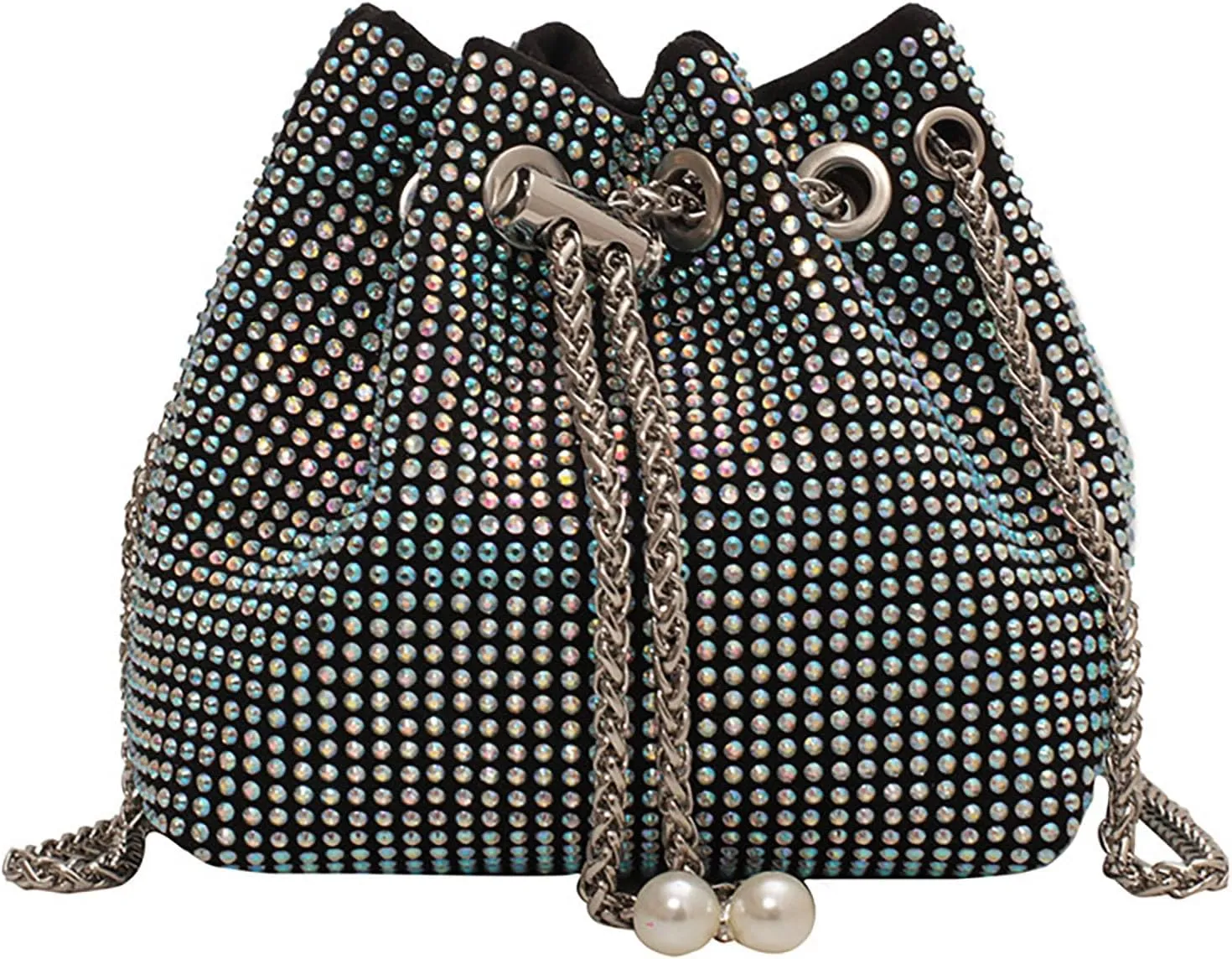 Small Crossbody Bag bucket bag Bling Shoulder Bag Purse for Women