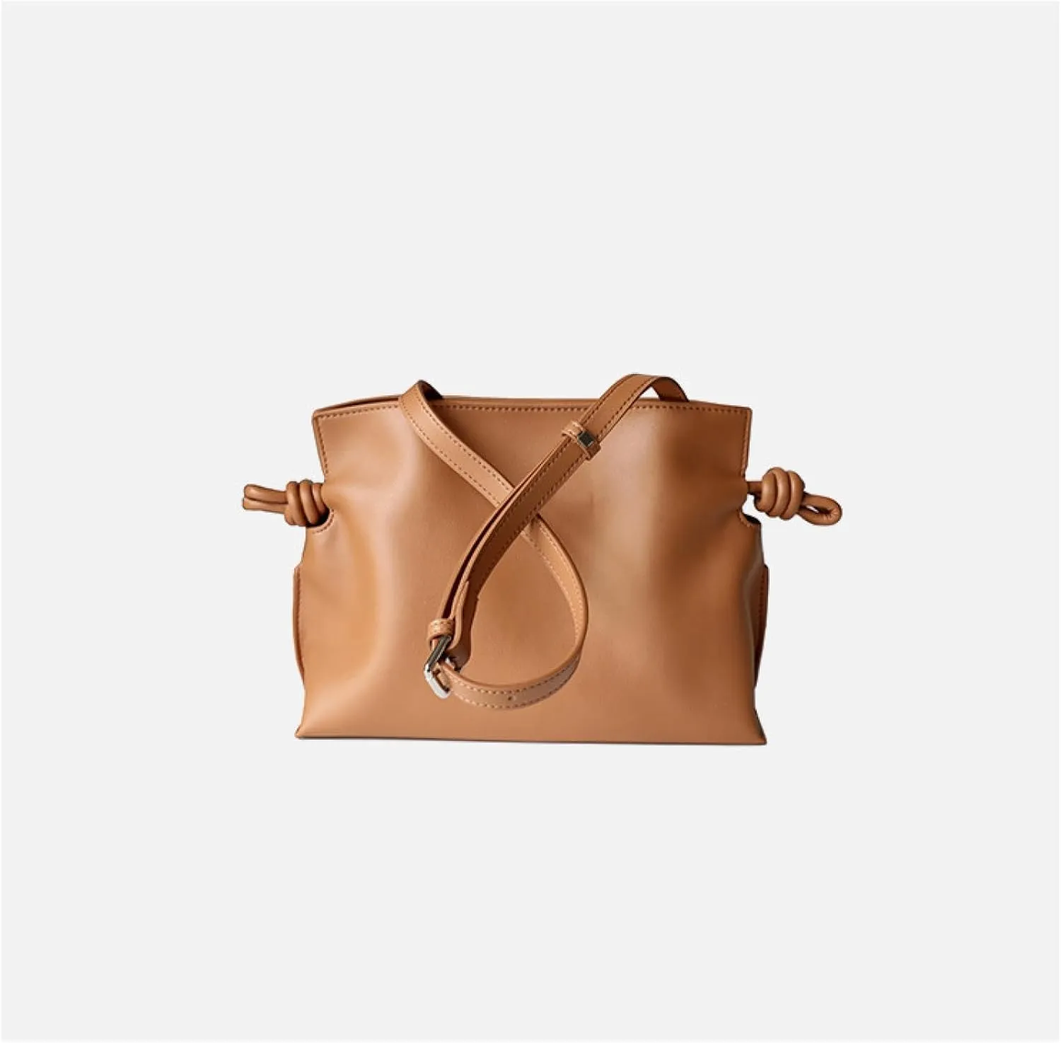 Small Lucky Bag, Leather Bag, Shoulder Drawstring Small Bag, Crossbody Bag, Drawstring Small Bag