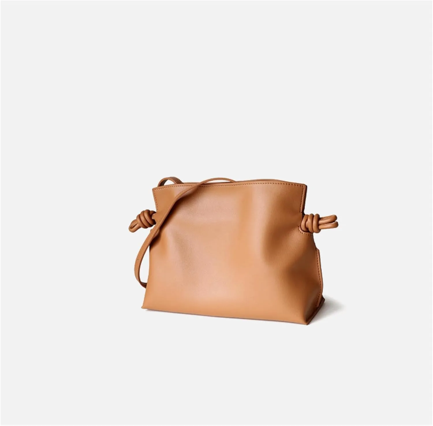 Small Lucky Bag, Leather Bag, Shoulder Drawstring Small Bag, Crossbody Bag, Drawstring Small Bag