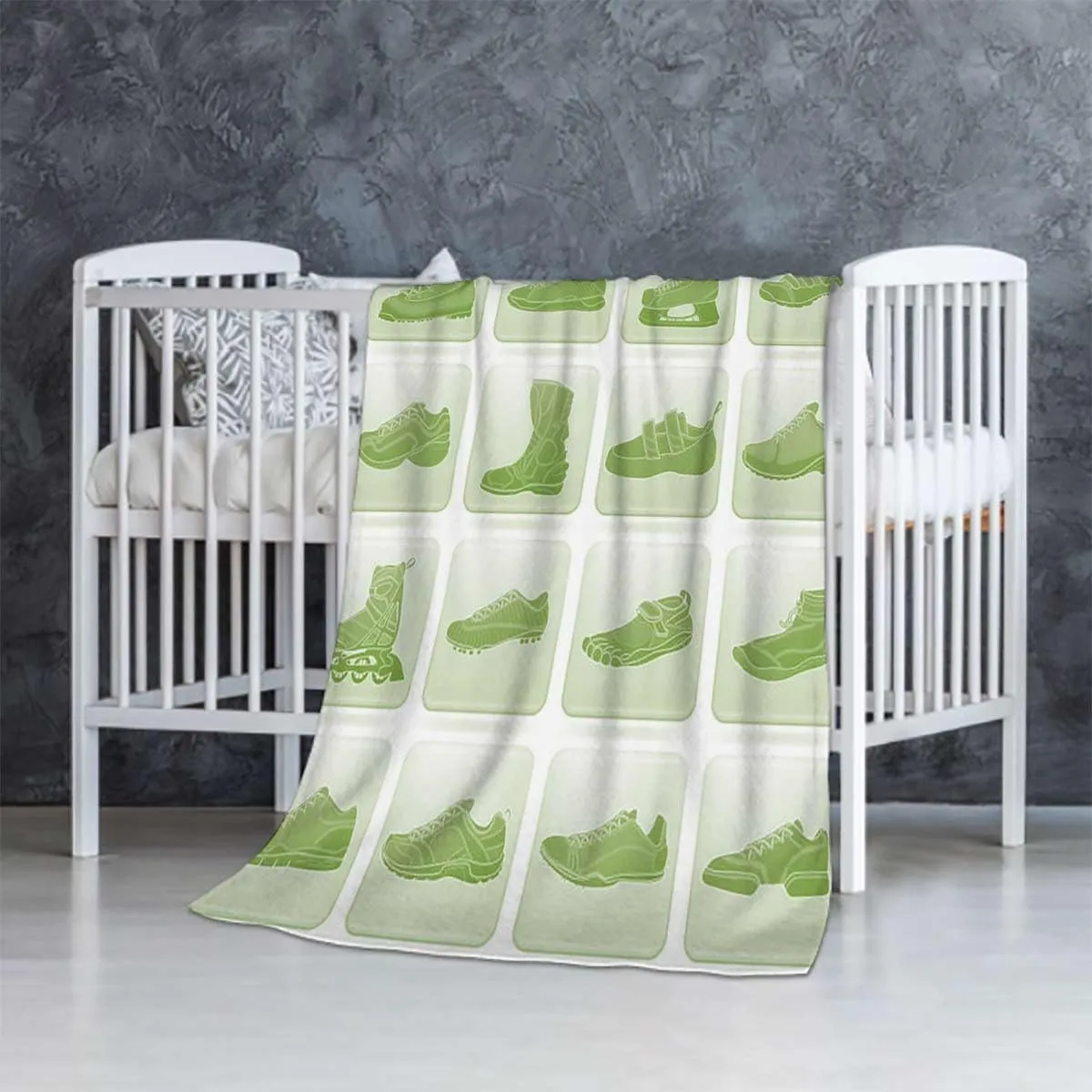 Sport Shoes Sneakers Soft Flannel Cozy Warm Lap Throw Blanket for Child Adults,Blanket Quilt Lovers Couch Bed 40x50 Inches