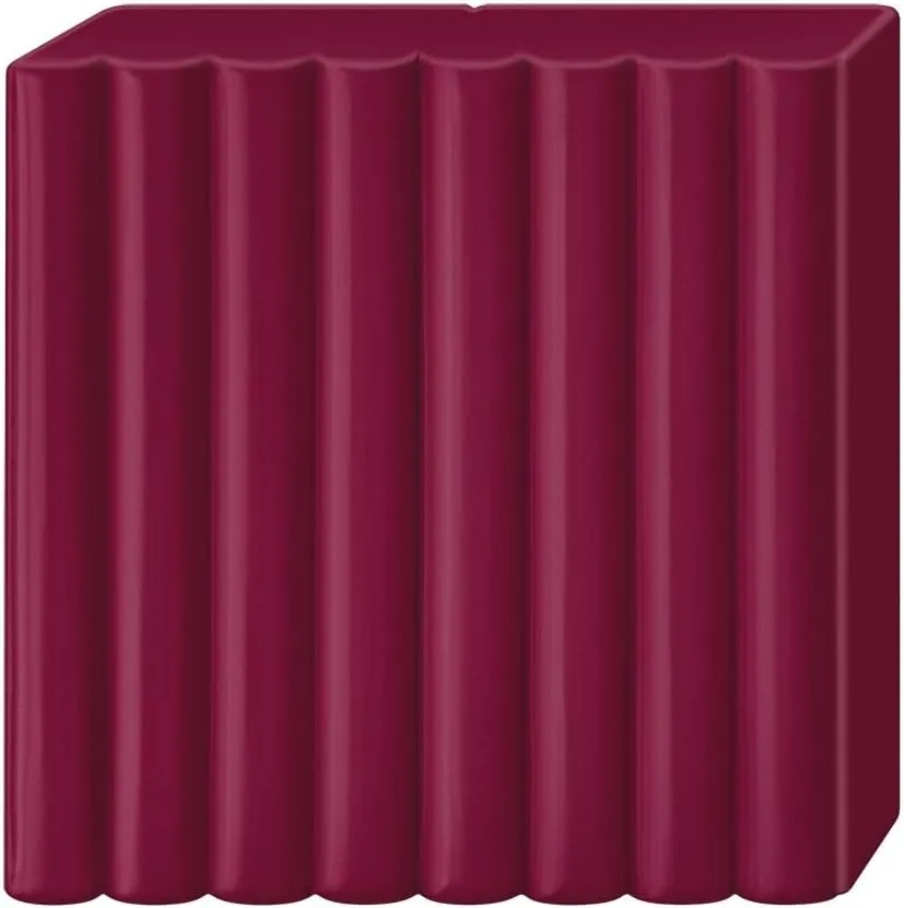STAEDTLER Polymer Modelling Clay - FIMO Professional - Oven Bake Clay - Bordeaux, 57g - 1 Block, 8040-23