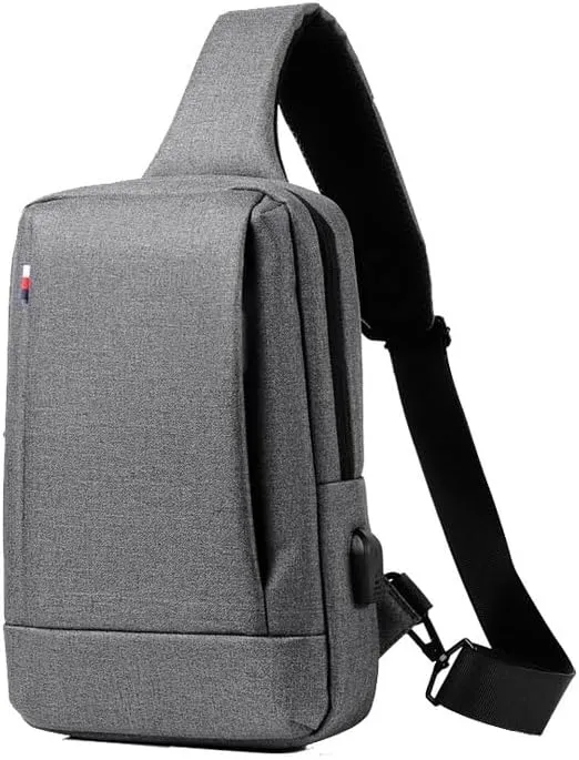 Stylish men's chest bag senior sense of casual single shoulder crossbody bag fashion travel anti-splash chest bag