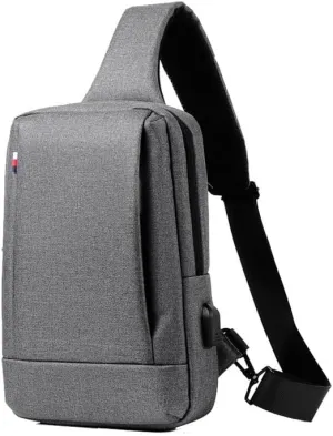 Stylish men's chest bag senior sense of casual single shoulder crossbody bag fashion travel anti-splash chest bag