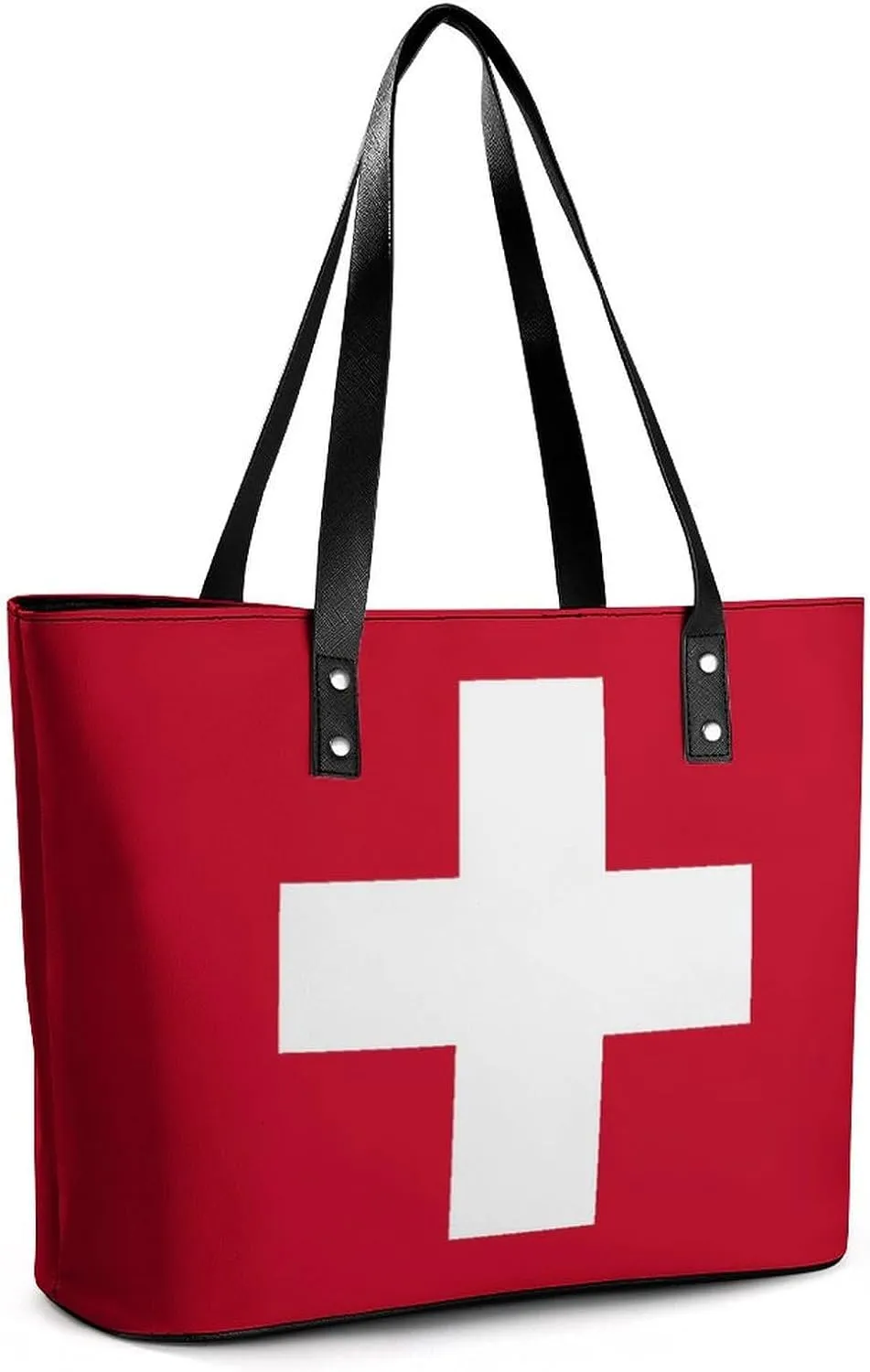 Stylish Yemen Flag Zipper Tote Bag for Women Large Capacity Leather Everyday Handbag