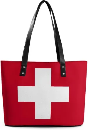 Stylish Yemen Flag Zipper Tote Bag for Women Large Capacity Leather Everyday Handbag