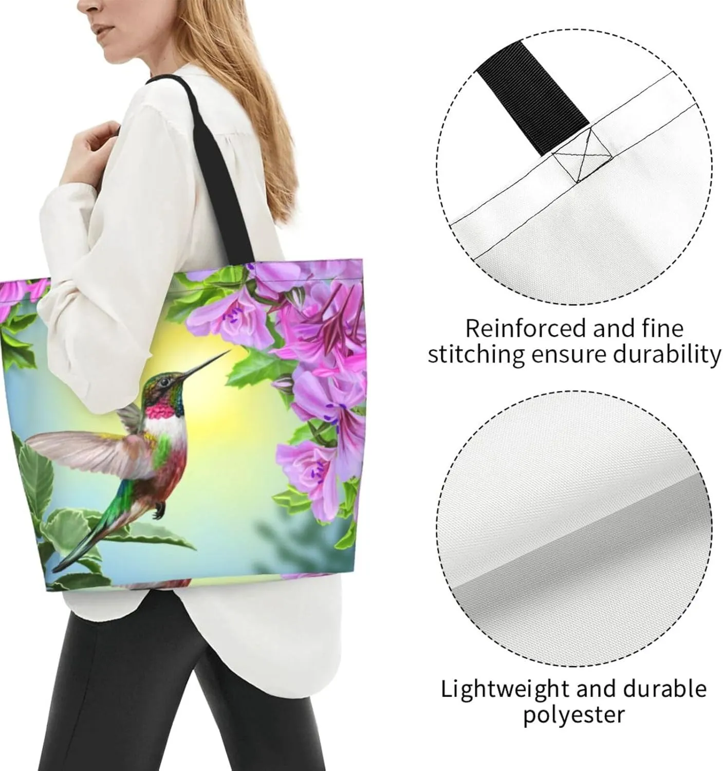 Thanksgiving Turkey Tote Bag Casual Portable Shoulder Bags Reusable Handbag For Women Travel Shopping