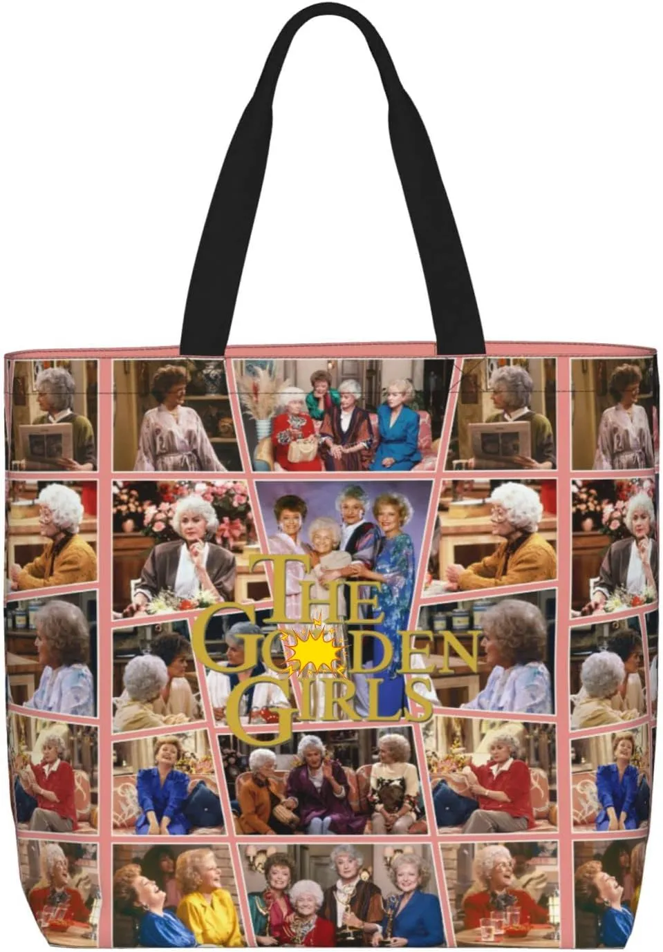 The Gold Girls Tote Bags Large Shopping Grocery Shoulder Bag Thank You for Being A Friend Friendship Gifts for Women Girls