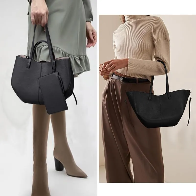Tote Bag for Women, Faux Leather Tote Bag Fall Shoulder Bag Large Capacity Tote Handbags with Magnetic Closure