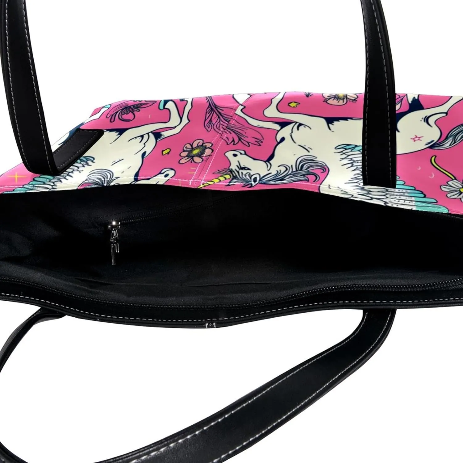 Tote Bag for Women, Large Tote Bag, Women's Tote Handbags, Unicorn Cartoon Moon Planet Meteor, Tote Bags for Women