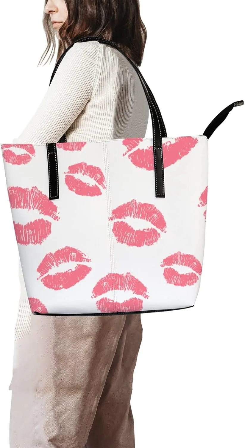 Tote Bag for Women PU Leather Handbags Women's Crossbody Handbags Work Tote Bags for Women Coachbags Tote Bag with Zipper