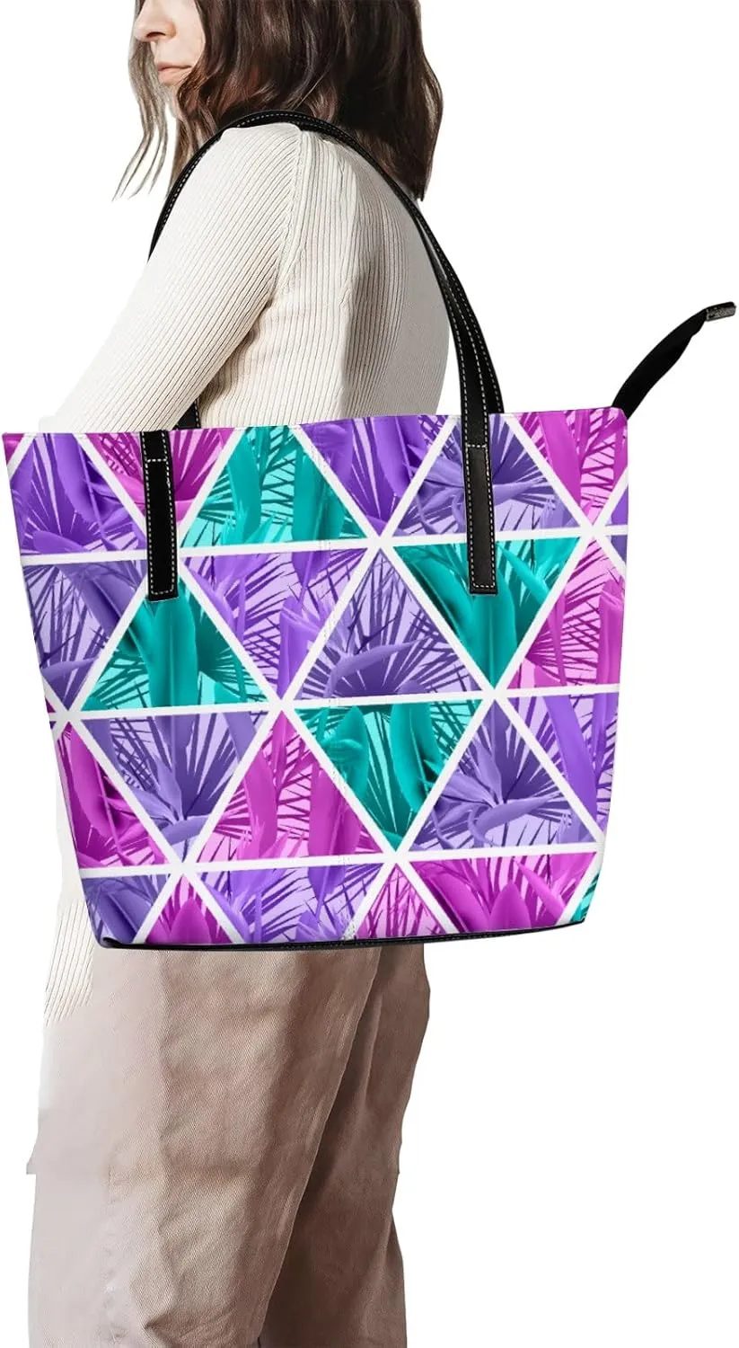 Tote Bag for Women PU Leather Handbags Women's Crossbody Handbags Work Tote Bags for Women Coachbags Tote Bag with Zipper
