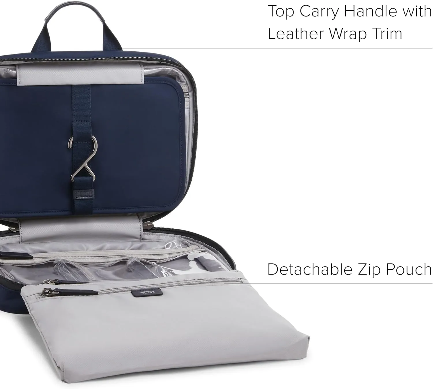 TUMI - Voyageur Madeline Cosmetic Bag - Women's Travel Makeup Toiletry Case, Lightweight with Zip Pockets and Metal Hanger