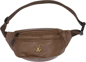 Unisex Leather Belt Bag Fanny Pack for Women Men Black Sling Chest Bag Fashion Crossbody Shoulder Bag