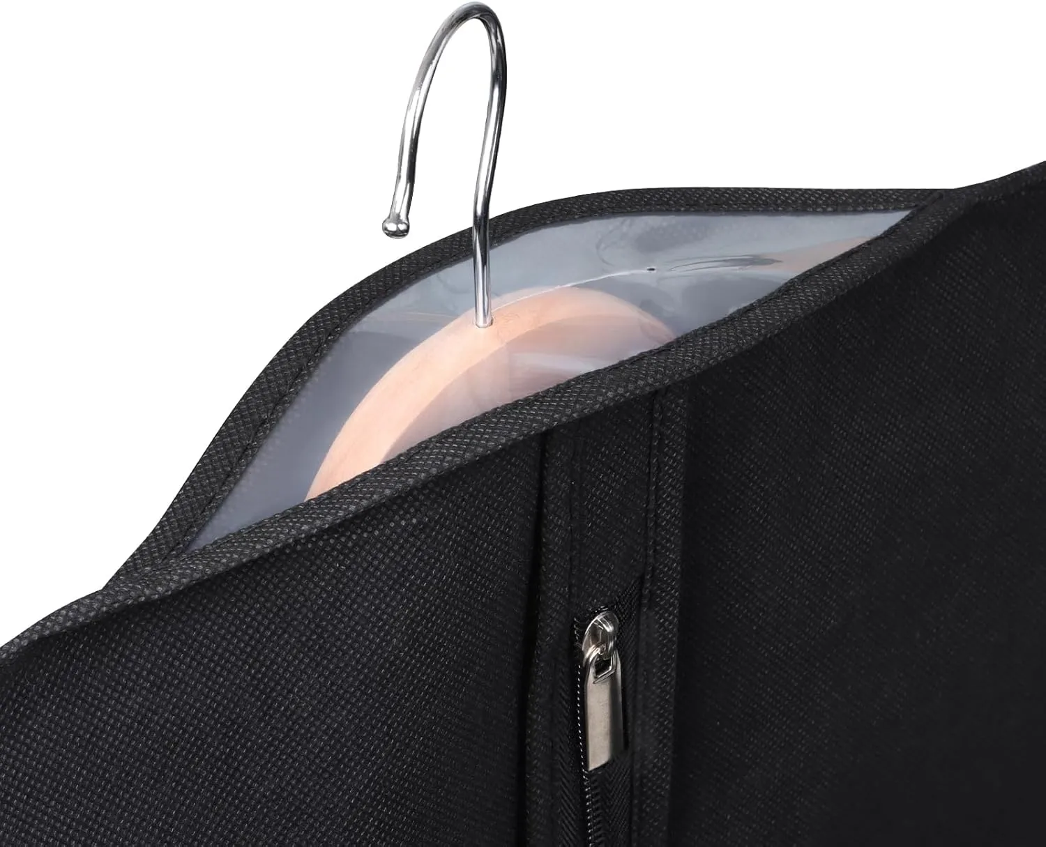 Univivi 10 Pack Suit Bags Garment Bag for Men Storage, 40-Inch Suit Bags for Closet Storage with Clear Window and ID Card Holder for Suit Jacket, Skirt, Shirt and Coat