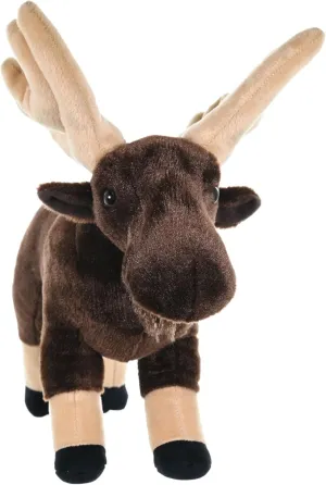 Wild Republic Moose Plush, Stuffed Animal, Plush Toy, Gifts for Kids, Cuddlekins 12"