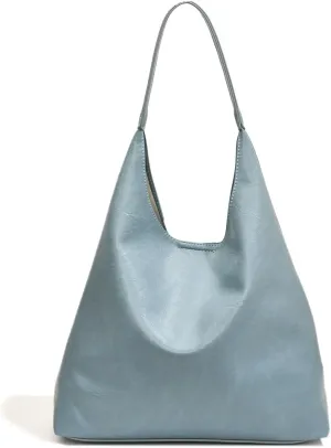 Women Fashion Shoulder Bag PU Leather Leisure Tote Handbag Large Capacity Vintage Tote Handbag Daily Bag with Purs