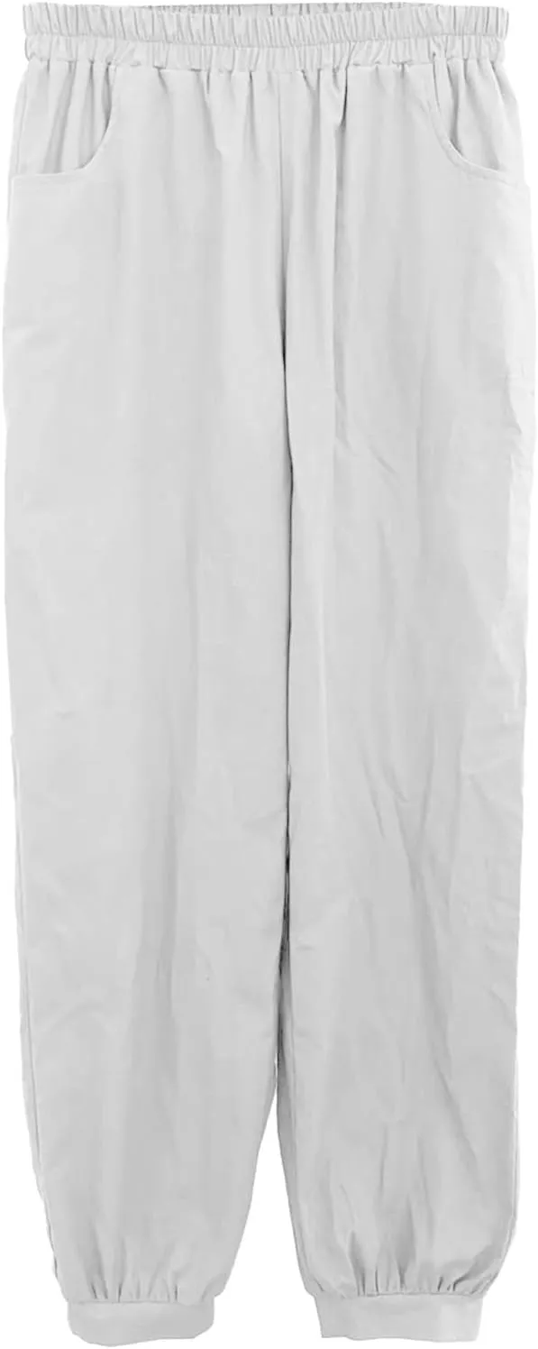 Womens Bootcut Dress Pants Womens Summer Drawstring Drawstring Waist Wide Leg Palazzo Beach Pants Loose Fit with Pockets