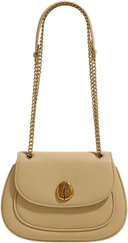 Women's Fashion Chain Shoulder Bag, Stylish Crossbody Purse for Daily Use, Casual & Office Handbag with Adjustable Strap