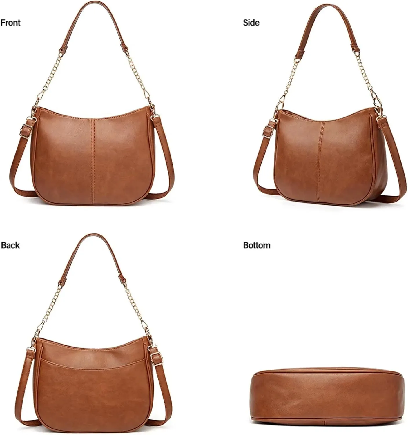 Women's handbag AAAA  PU leather shoulder Handbags Large capacity handbag wrinkle resistant modern fashion…