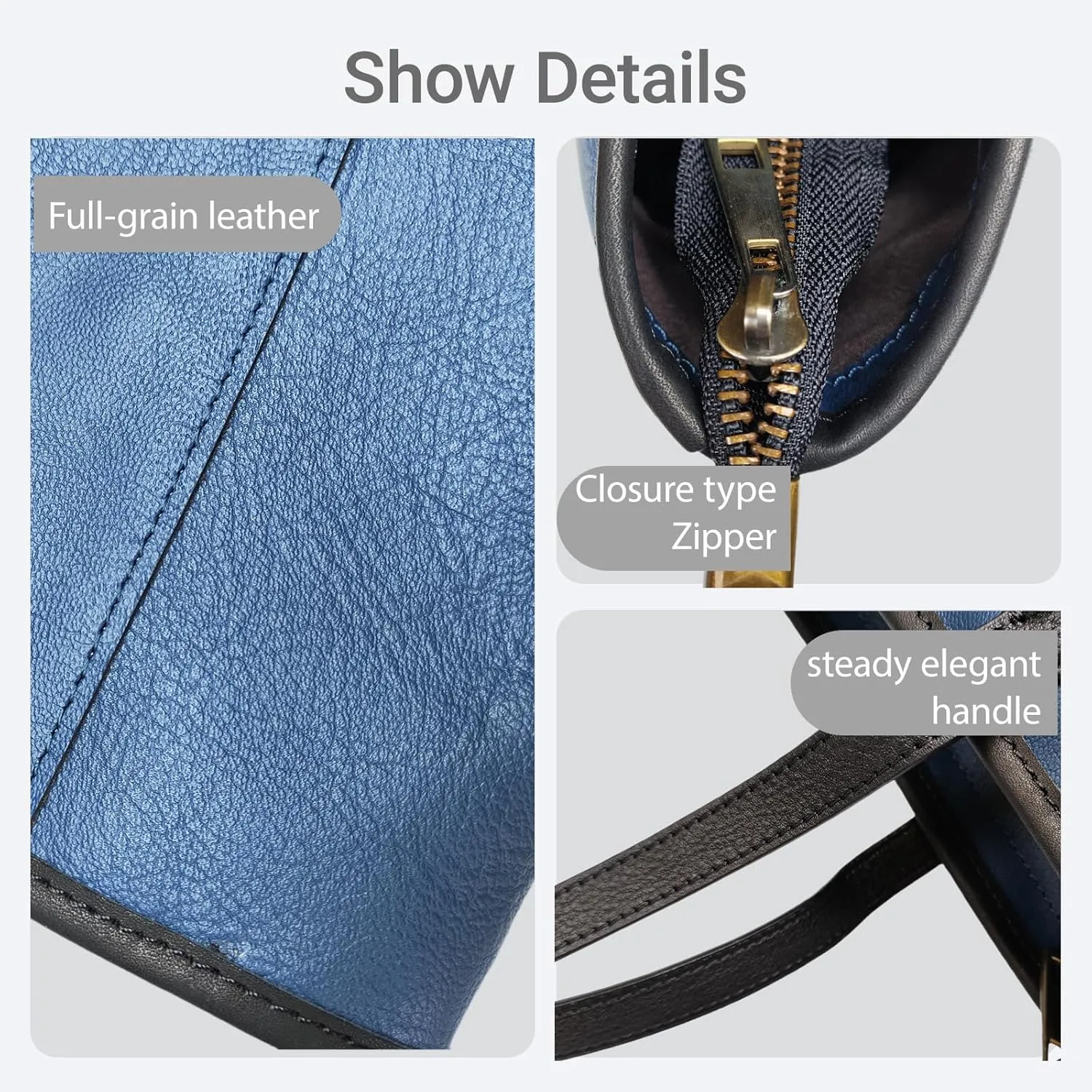 Women's Minimalist Genuine Leather Handbag Shoulder Bag Durable Easy to Clean Elegant Design Fashionable Tote Bag