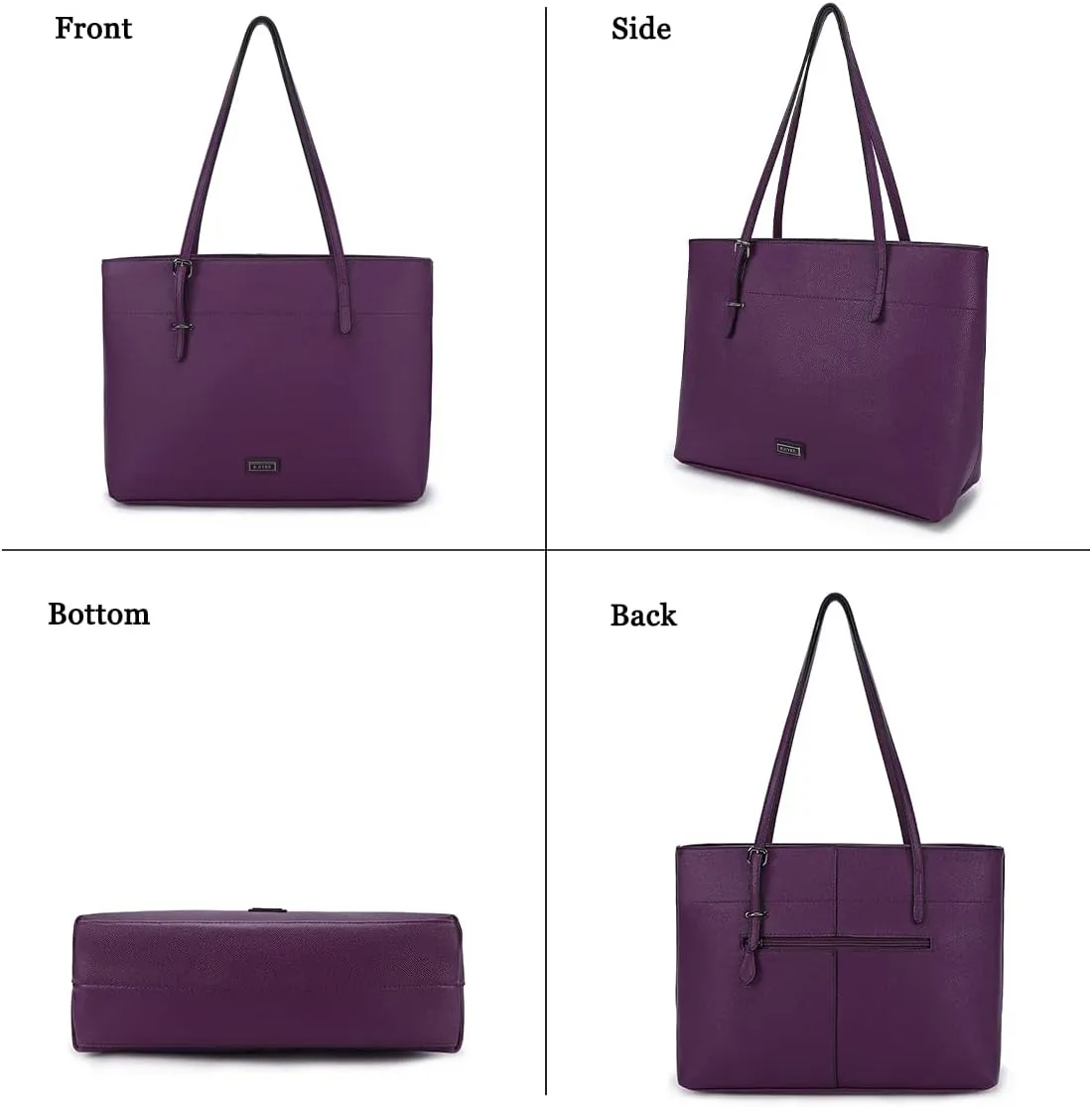 Women's Soft Faux Leather Tote Bag Purse Handbags Wallet Tote Shoulder Bag Purse Large Capacity