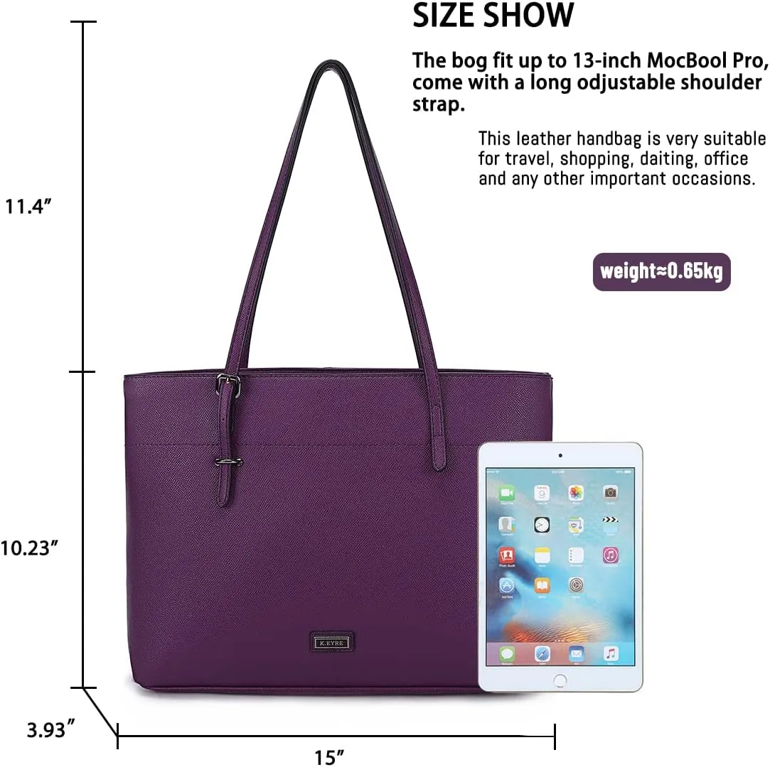 Women's Soft Faux Leather Tote Bag Purse Handbags Wallet Tote Shoulder Bag Purse Large Capacity