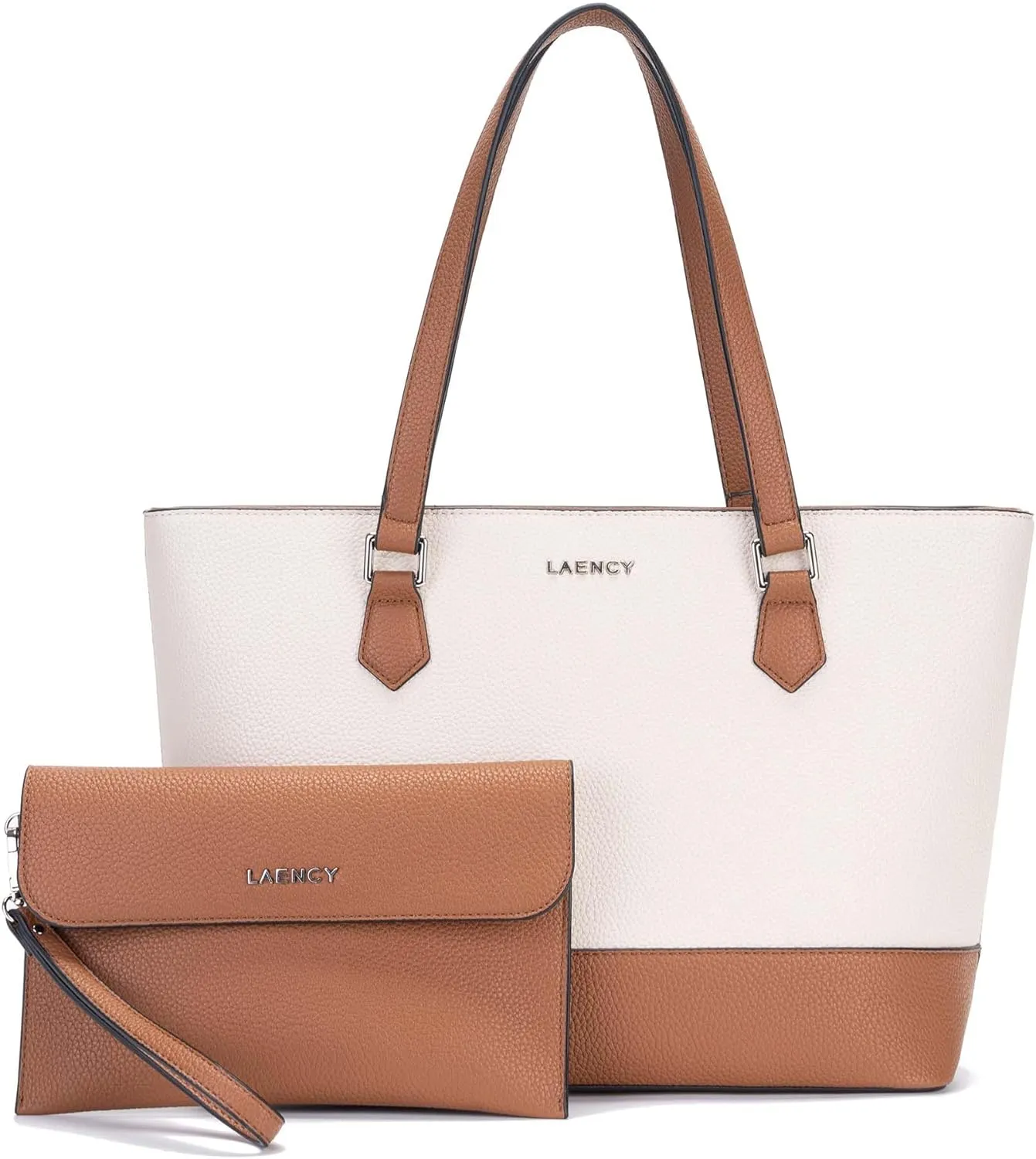 Women's Tote Bag - Large Capacity Faux Leather Handbag, Zipper Closure, Ideal for Business and Everyday Use