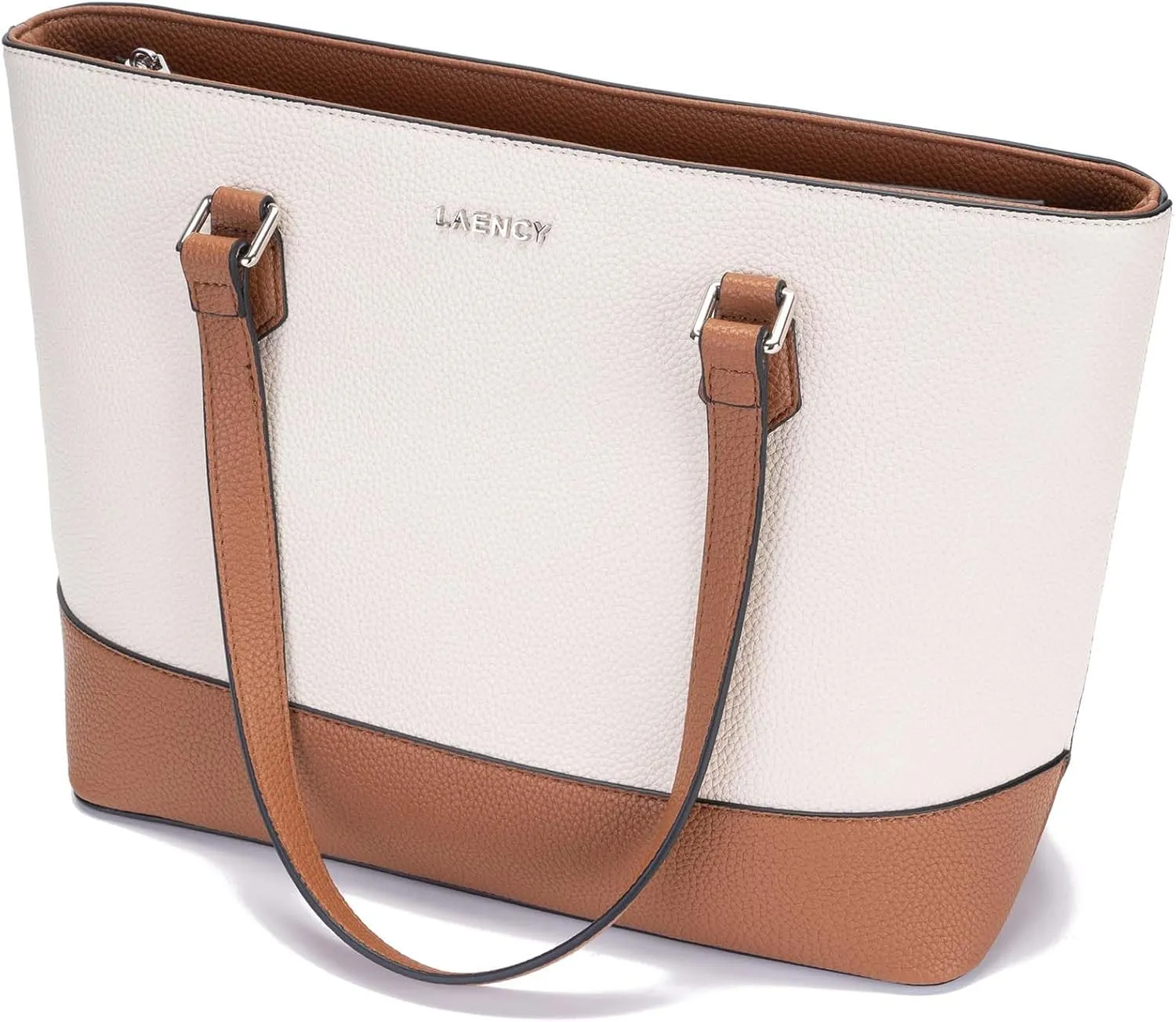 Women's Tote Bag - Large Capacity Faux Leather Handbag, Zipper Closure, Ideal for Business and Everyday Use