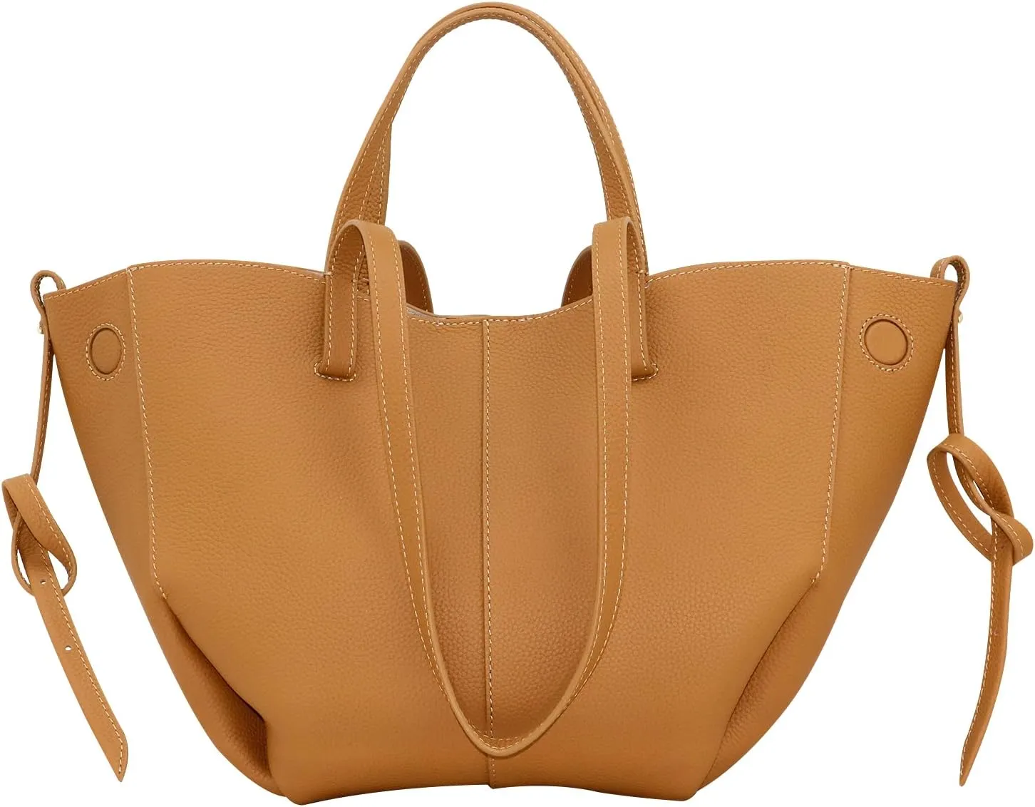 Work Bag Faux Leather Tote Bag for Women Trendy Handbag Purse Fall Shoulder Bag with Magnetic Closure