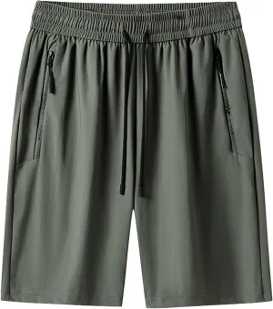 Workout Shorts for Women Quick Drying Drawstring ShortsStretch Breathable Ice Silk Running Active Pants