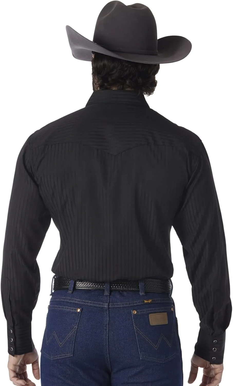 Wrangler Men's Sport Western Two Pocket Long Sleeve Snap Button Down Shirts