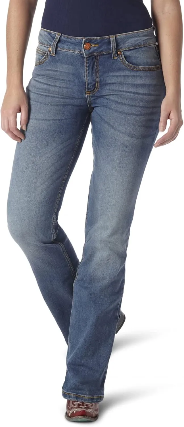 Wrangler Women's Retro Mae Rise Stretch Boot Cut Jeans