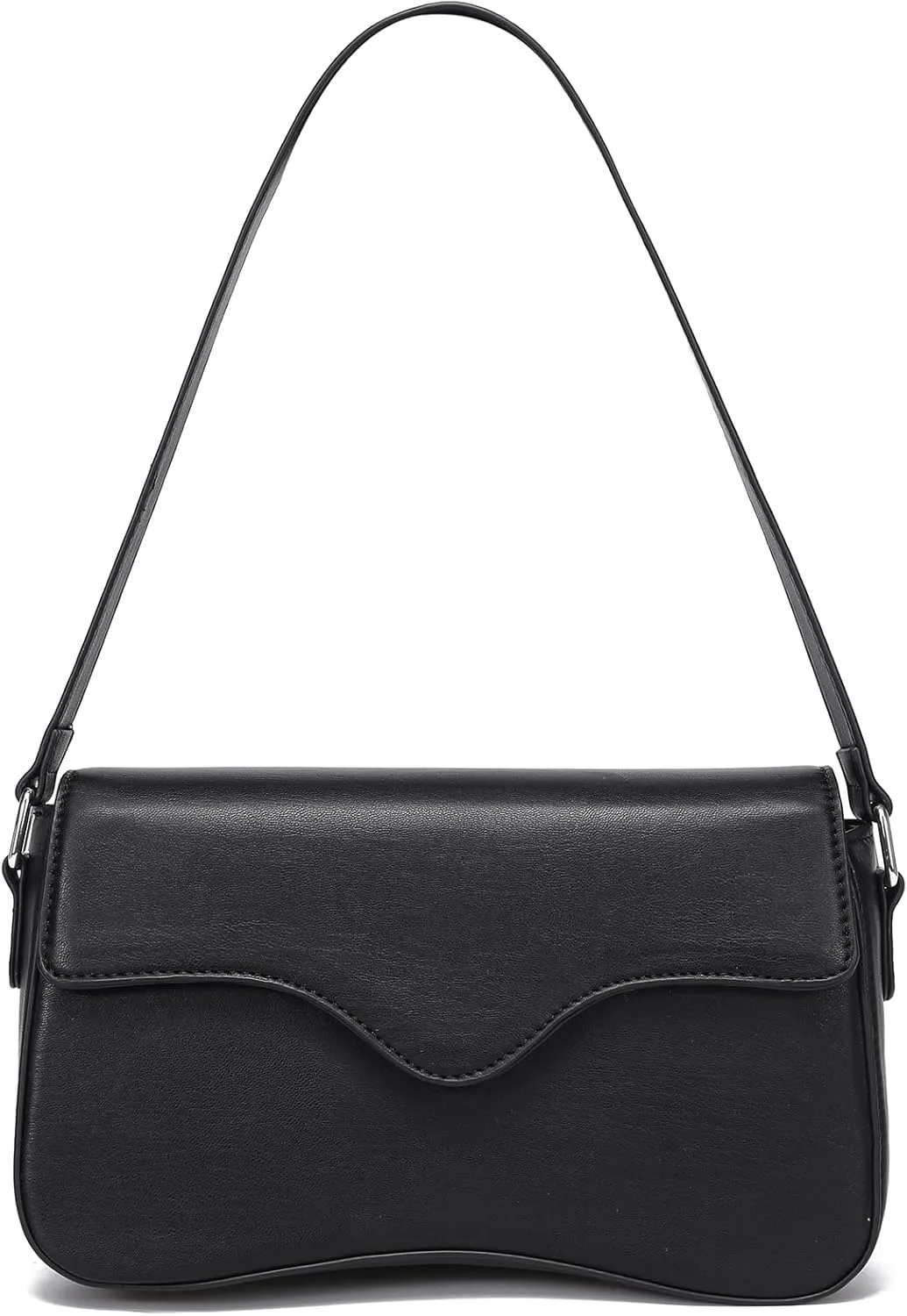 YIKOEE Shoulder Purses for Women Trendy Mini Y2K Purse with Flap & Zipper Closure